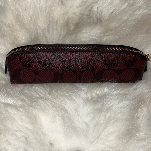 Coach Pencil Case In Signature Canvas - Picture 1 of 5